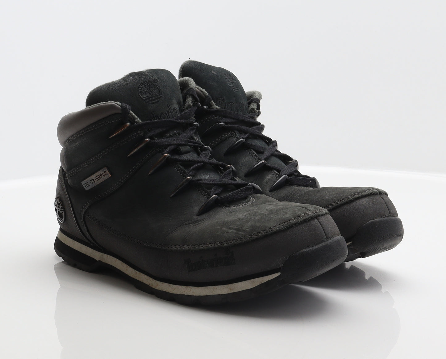 Timberland Mens Grey Leather Trainer UK 9.5