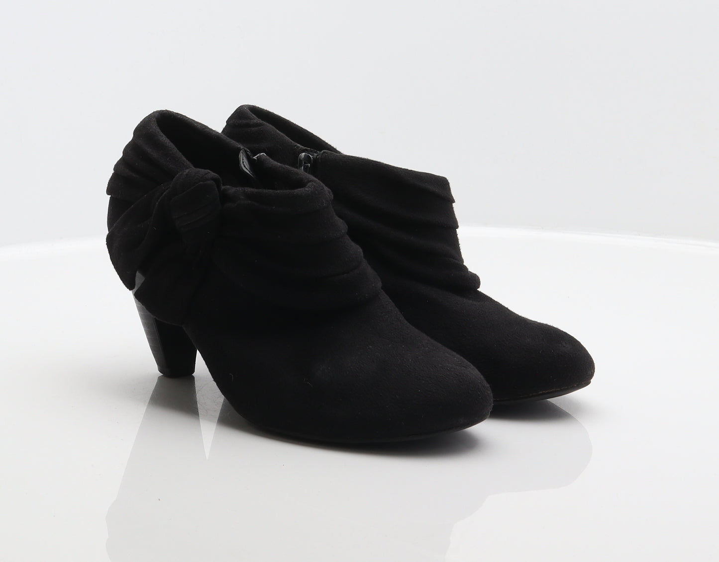 Marks and Spencer Womens Black Polyester Bootie Boot UK 6