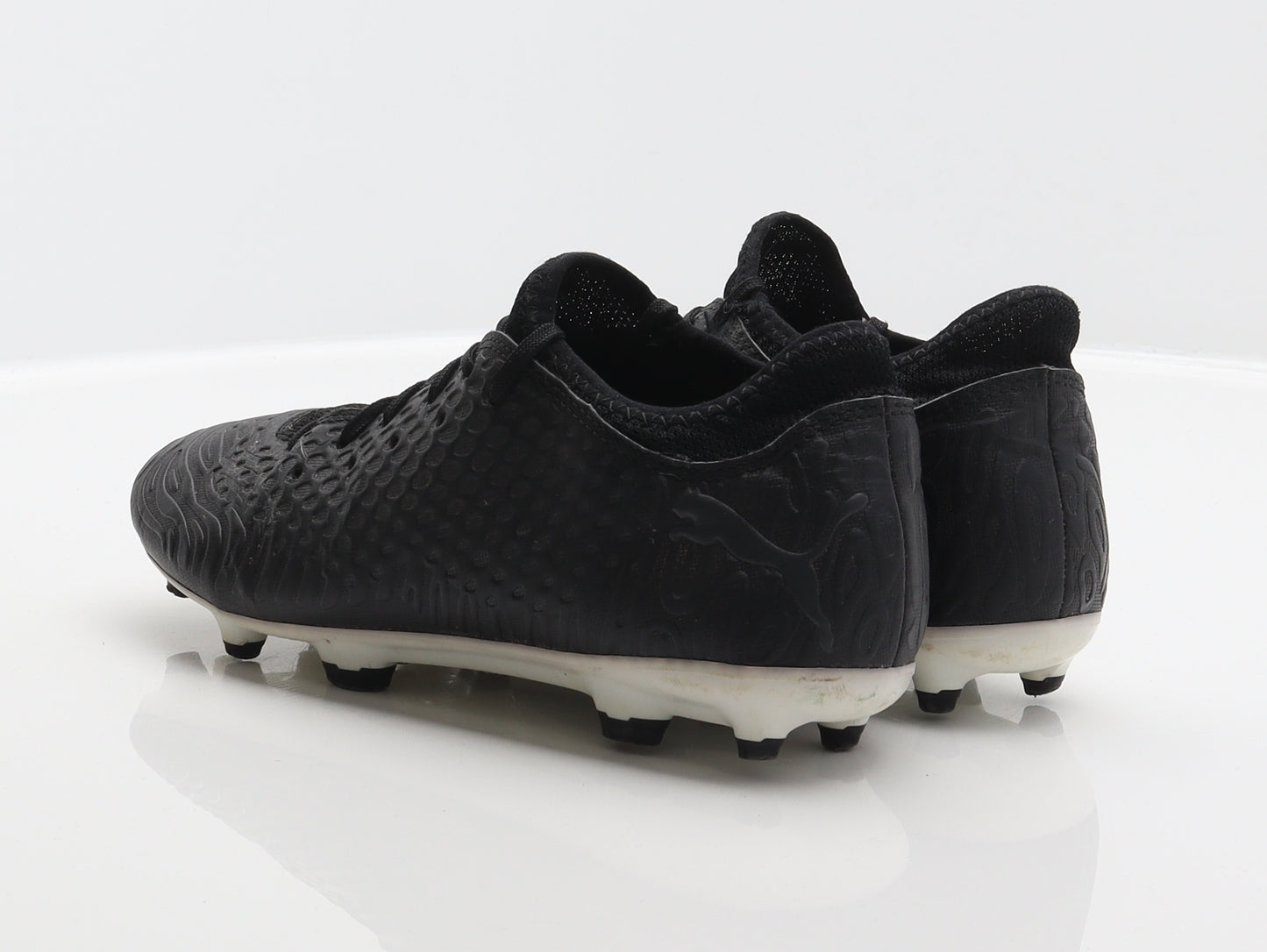 PUMA Boys Black Geometric Synthetic Trainer UK 5 38 - Football shoes