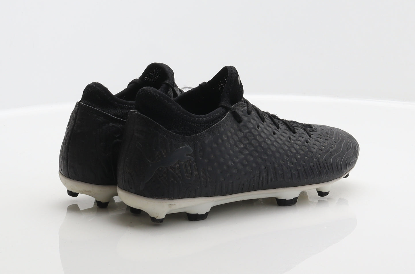 PUMA Boys Black Geometric Synthetic Trainer UK 5 38 - Football shoes