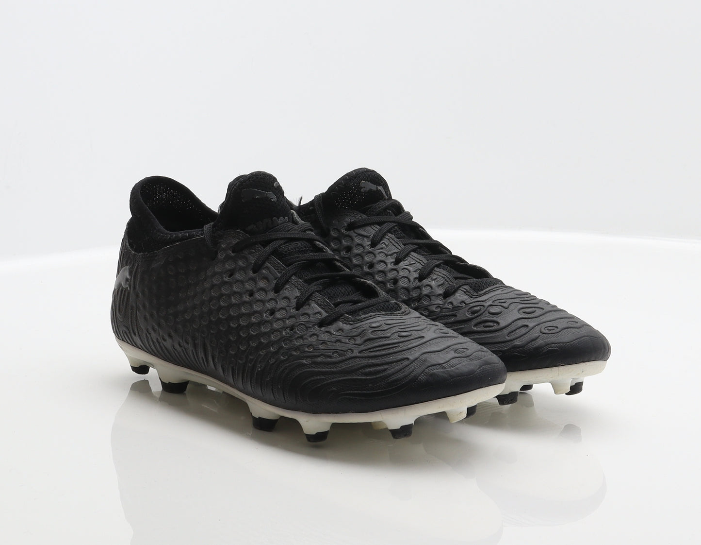 PUMA Boys Black Geometric Synthetic Trainer UK 5 38 - Football shoes