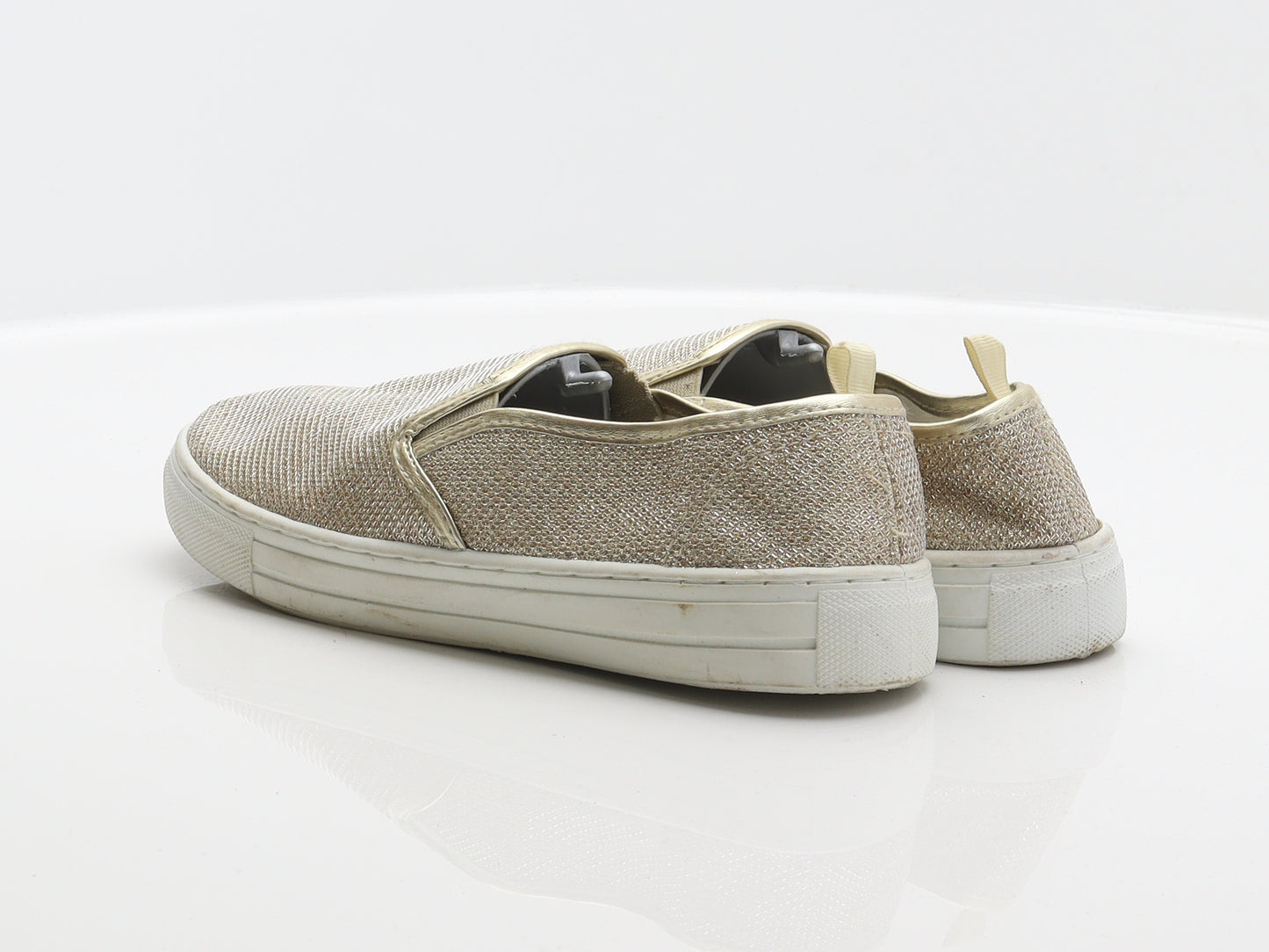 Atmosphere Womens Gold Synthetic Slip On Flat UK 6 39