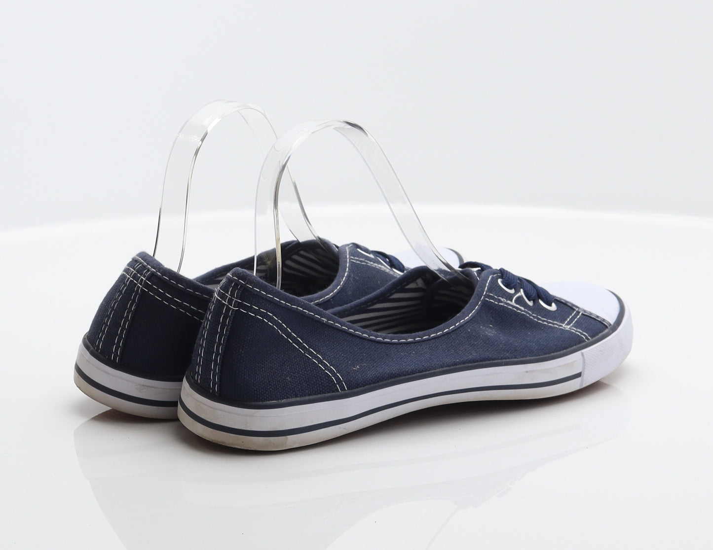 TU Womens Blue Fabric Slip On Flat UK 7