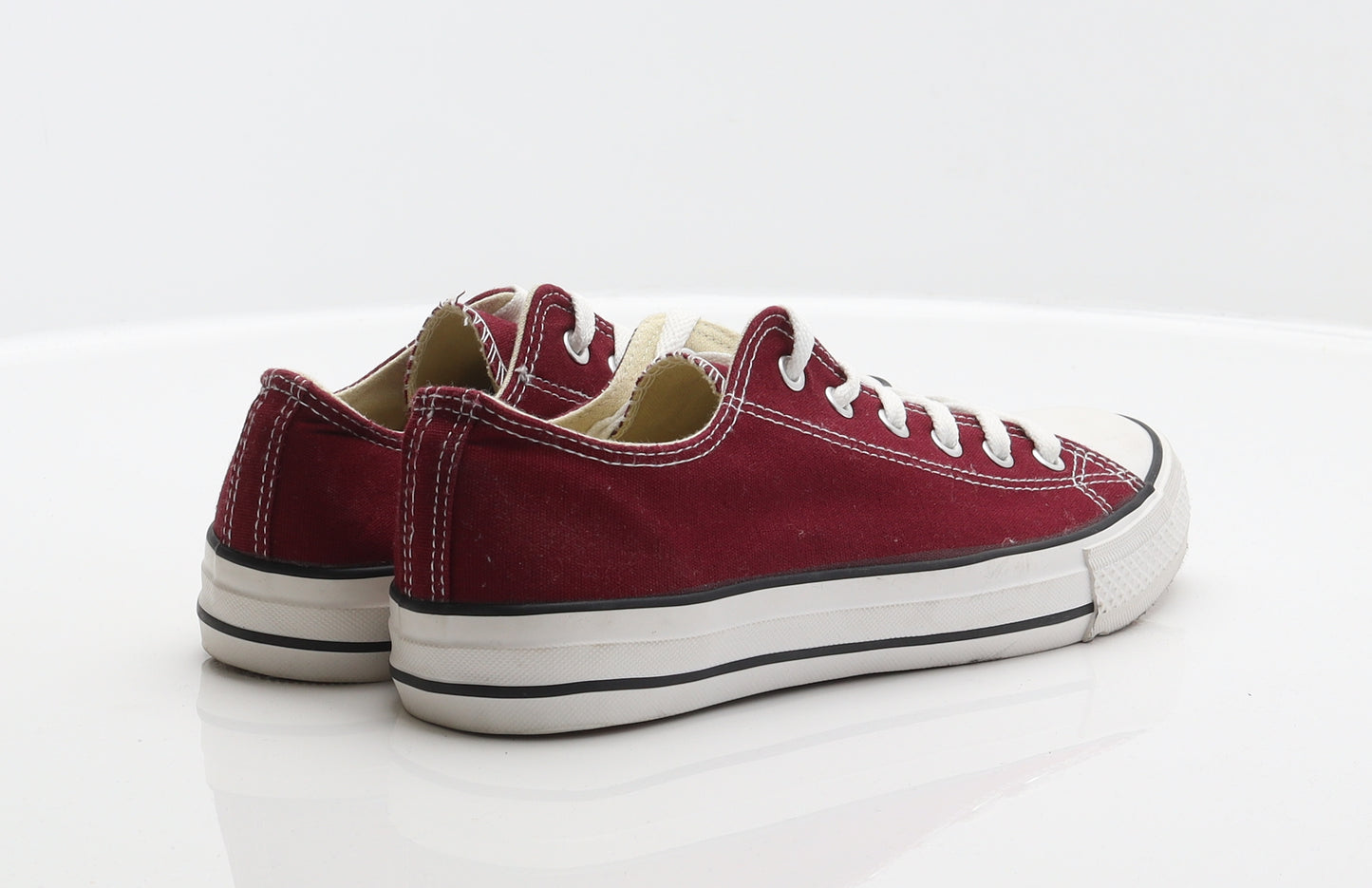 Avenue Womens Red Fabric Trainer UK 6
