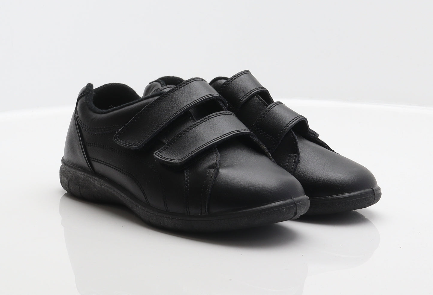 Boulevard Girls Black Synthetic Trainer UK 4