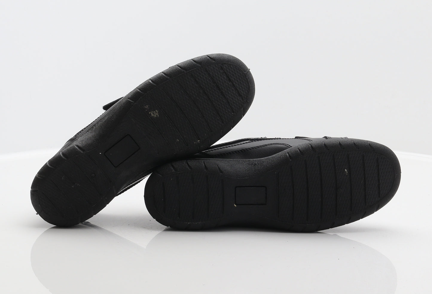 Boulevard Girls Black Synthetic Trainer UK 4