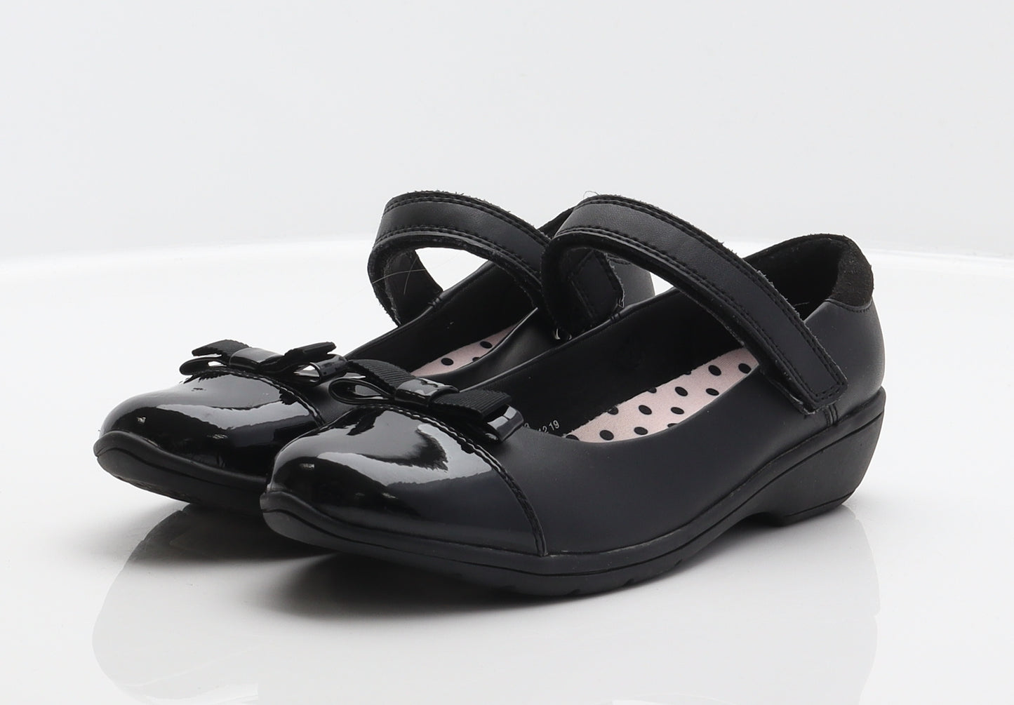 Marks and Spencer Girls Black Leather Mary Jane Casual UK 2