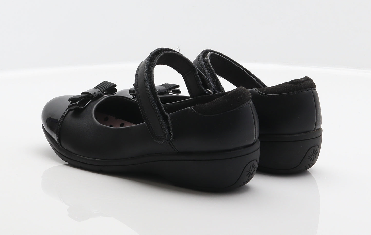 Marks and Spencer Girls Black Leather Mary Jane Casual UK 2