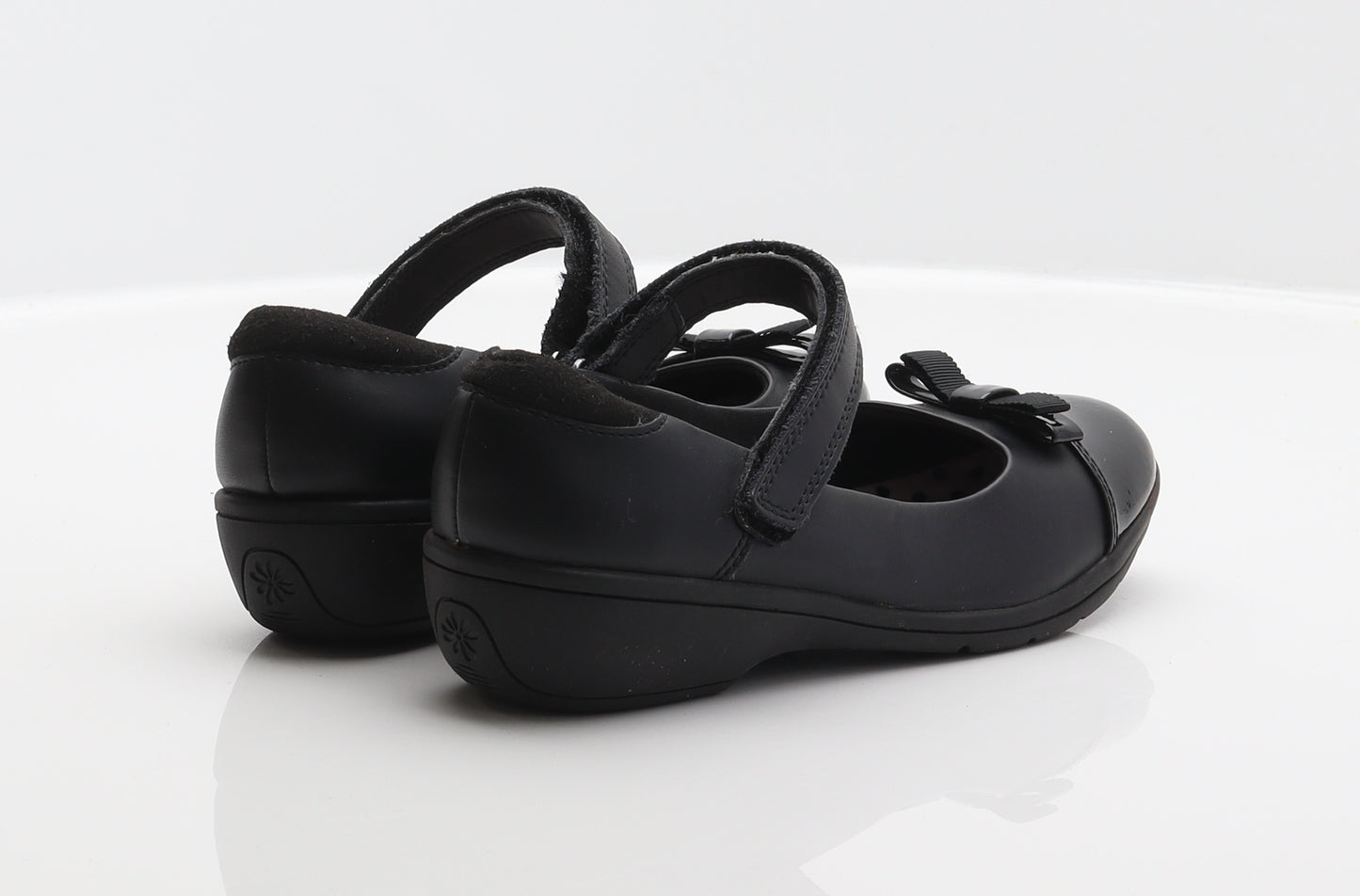 Marks and Spencer Girls Black Leather Mary Jane Casual UK 2