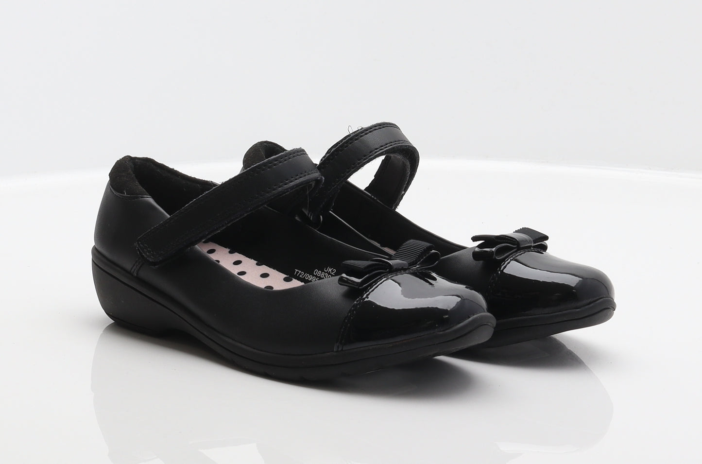 Marks and Spencer Girls Black Leather Mary Jane Casual UK 2