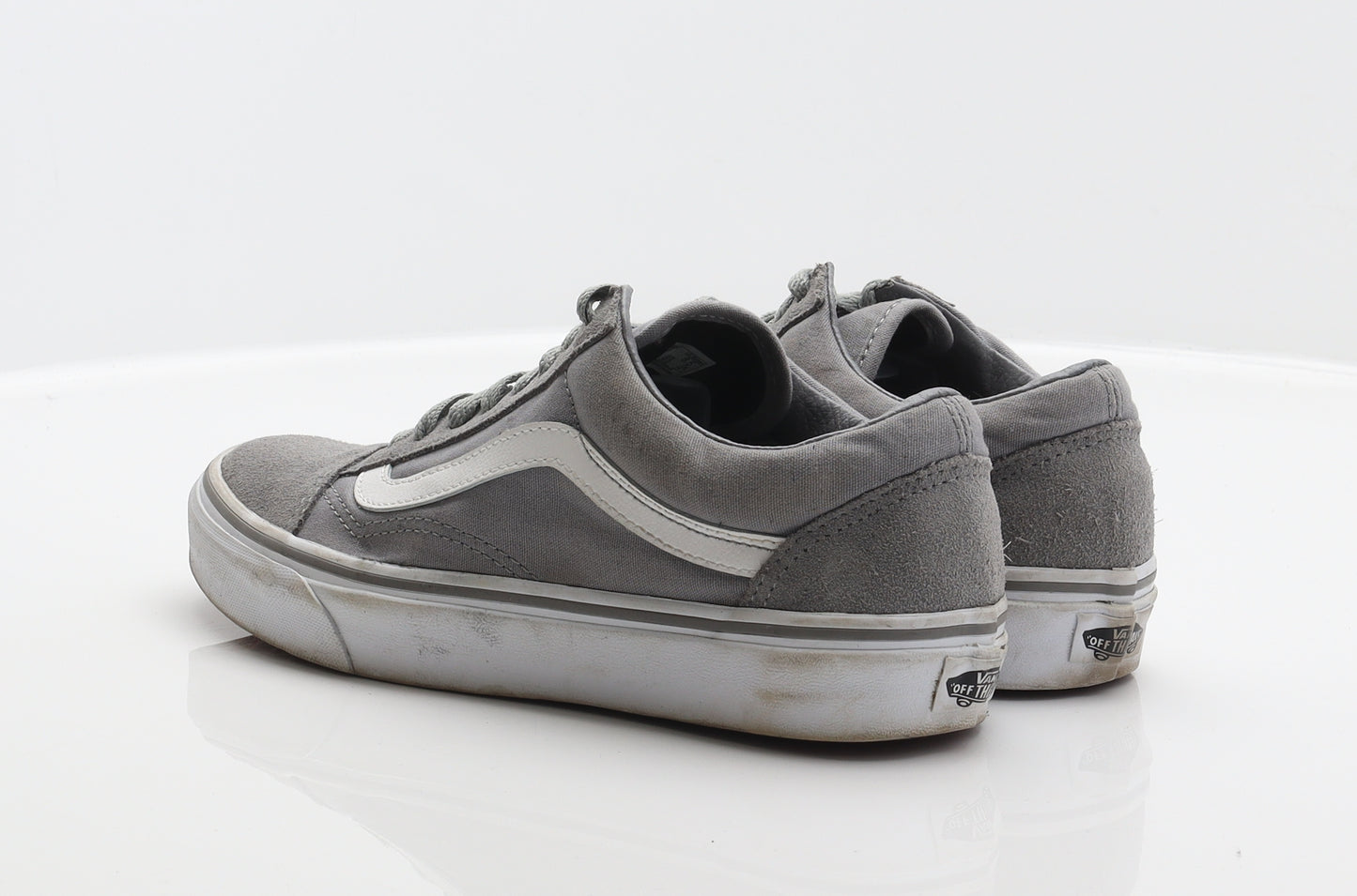 VANS Womens Grey Geometric Fabric Trainer UK 6 39