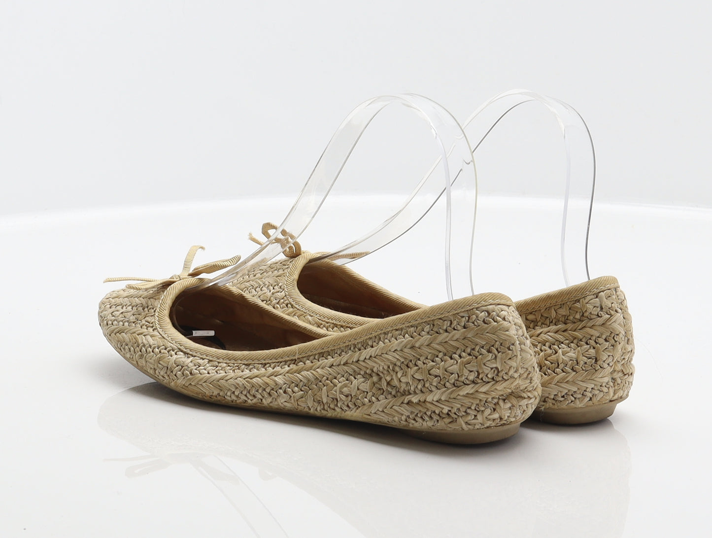F&F Womens Beige Synthetic Ballet Flat UK 4 37
