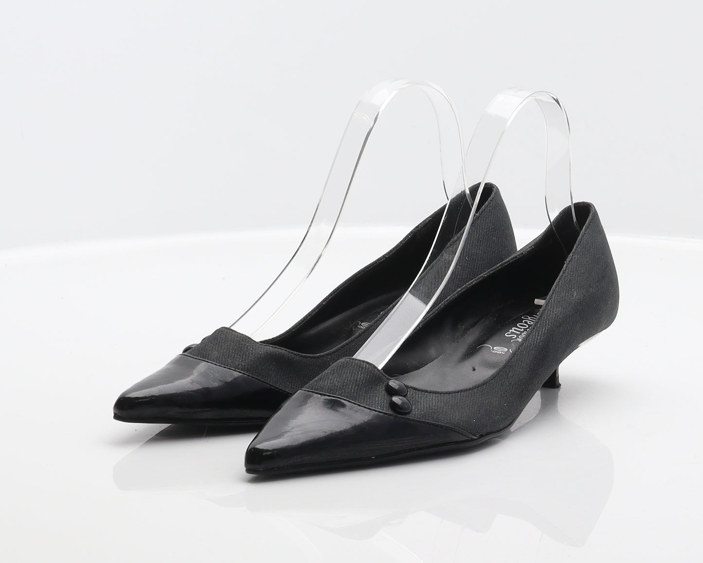 New Look Womens Black Polyester Court Heel UK 4 37