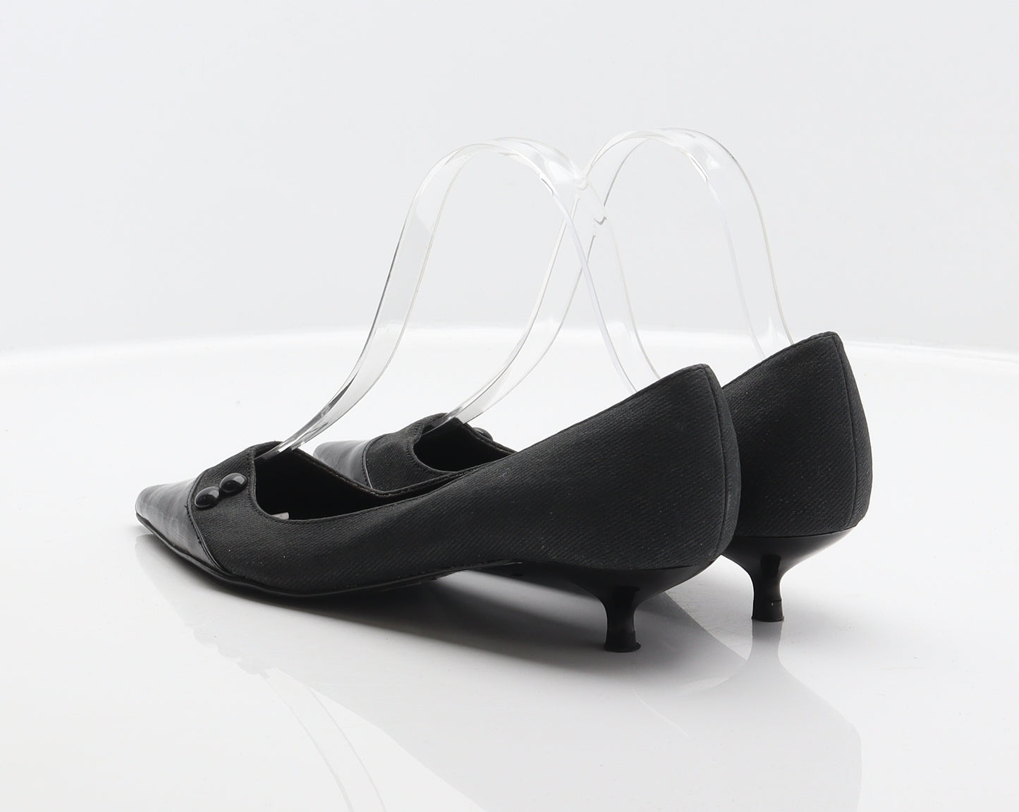 New Look Womens Black Polyester Court Heel UK 4 37