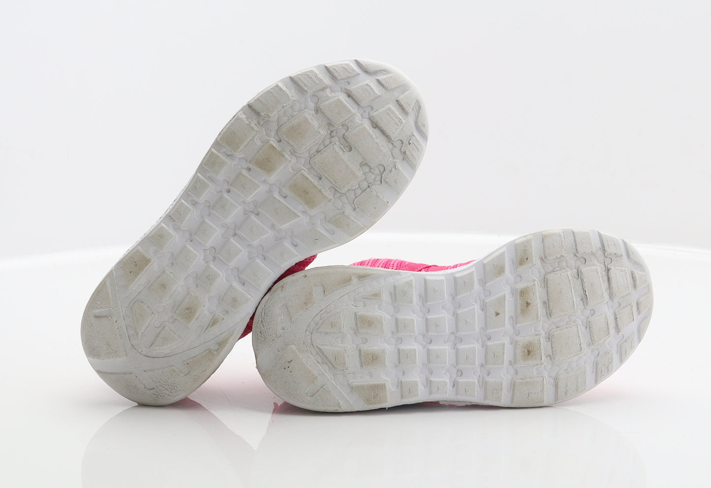 George Girls Pink Striped Polyester Trainer UK 13