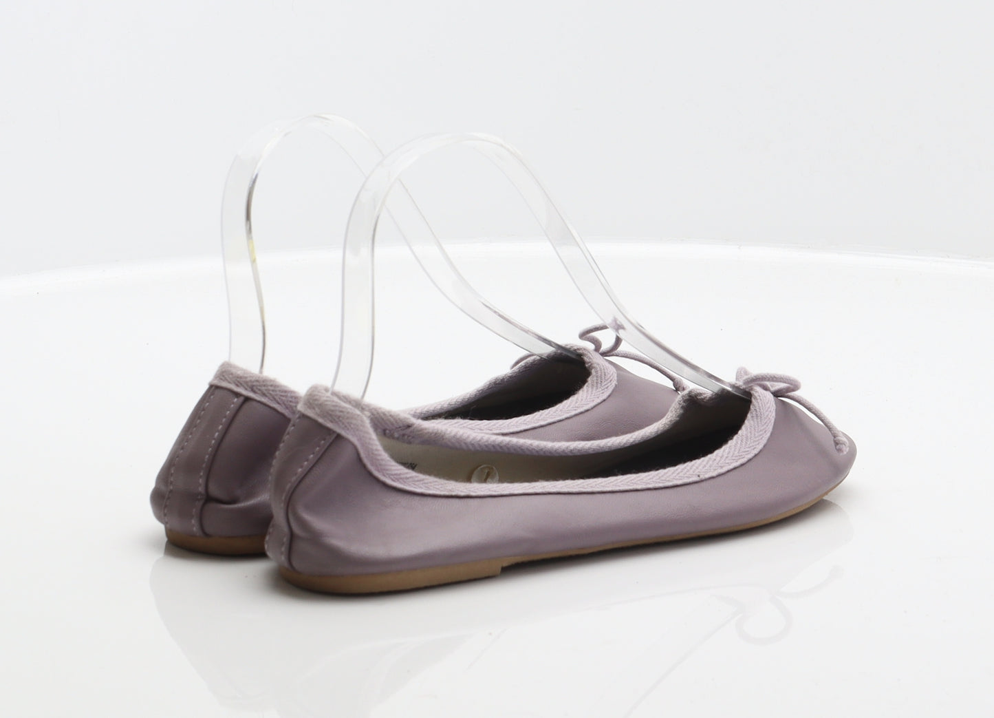 George Womens Purple Synthetic Ballet Flat UK 4