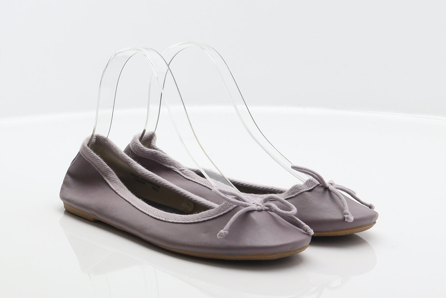 George Womens Purple Synthetic Ballet Flat UK 4