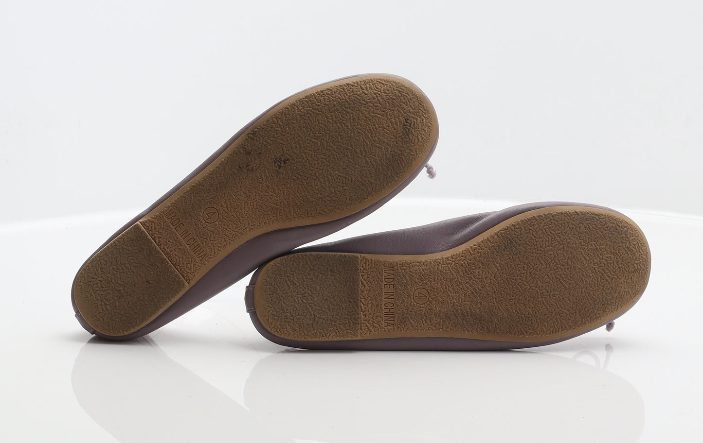 George Womens Purple Synthetic Ballet Flat UK 4