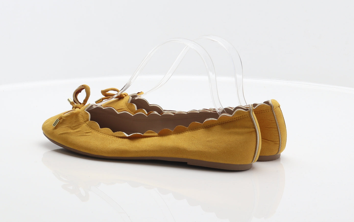 Dorothy Perkins Womens Yellow Polyester Ballet Flat UK 6