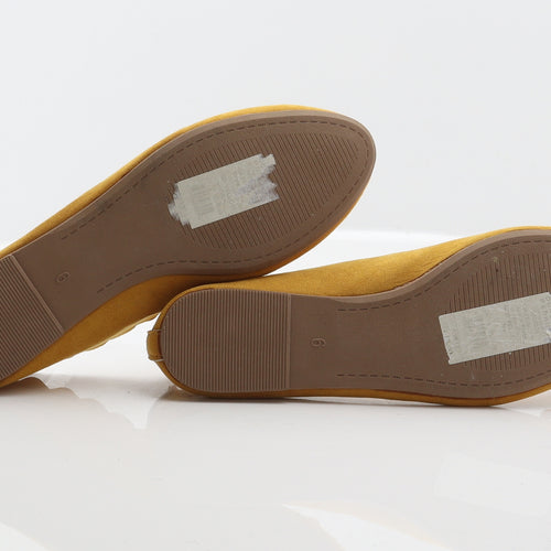 Dorothy Perkins Womens Yellow Polyester Ballet Flat UK 6