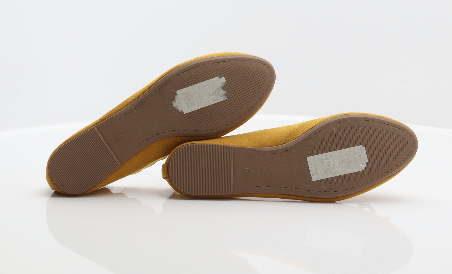 Dorothy Perkins Womens Yellow Polyester Ballet Flat UK 6