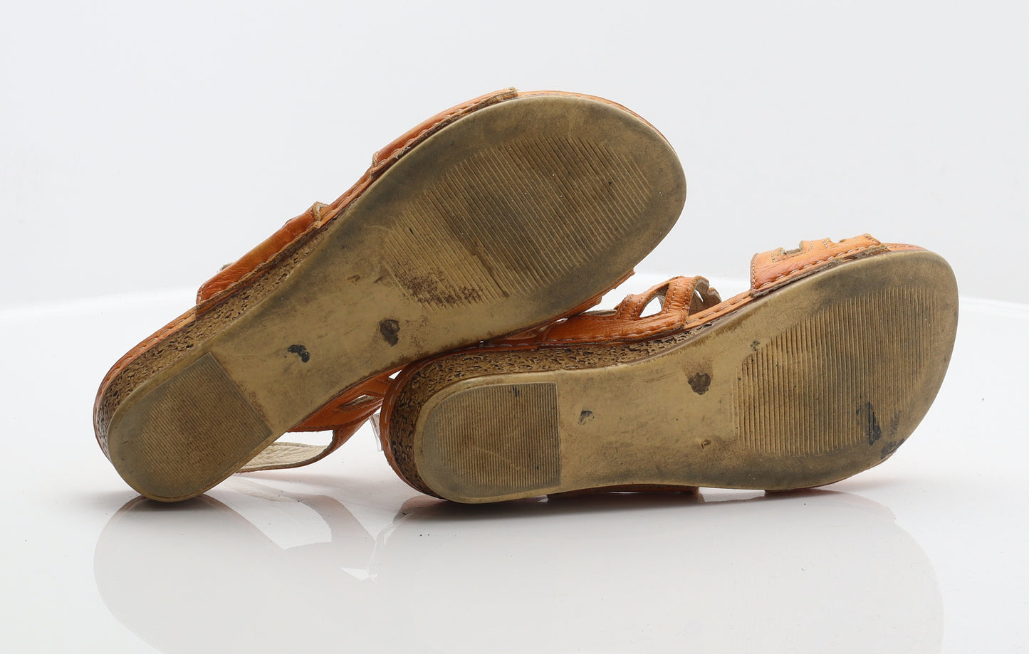 Cotswold Womens Orange Leather Slingback Sandal UK 6.5 40