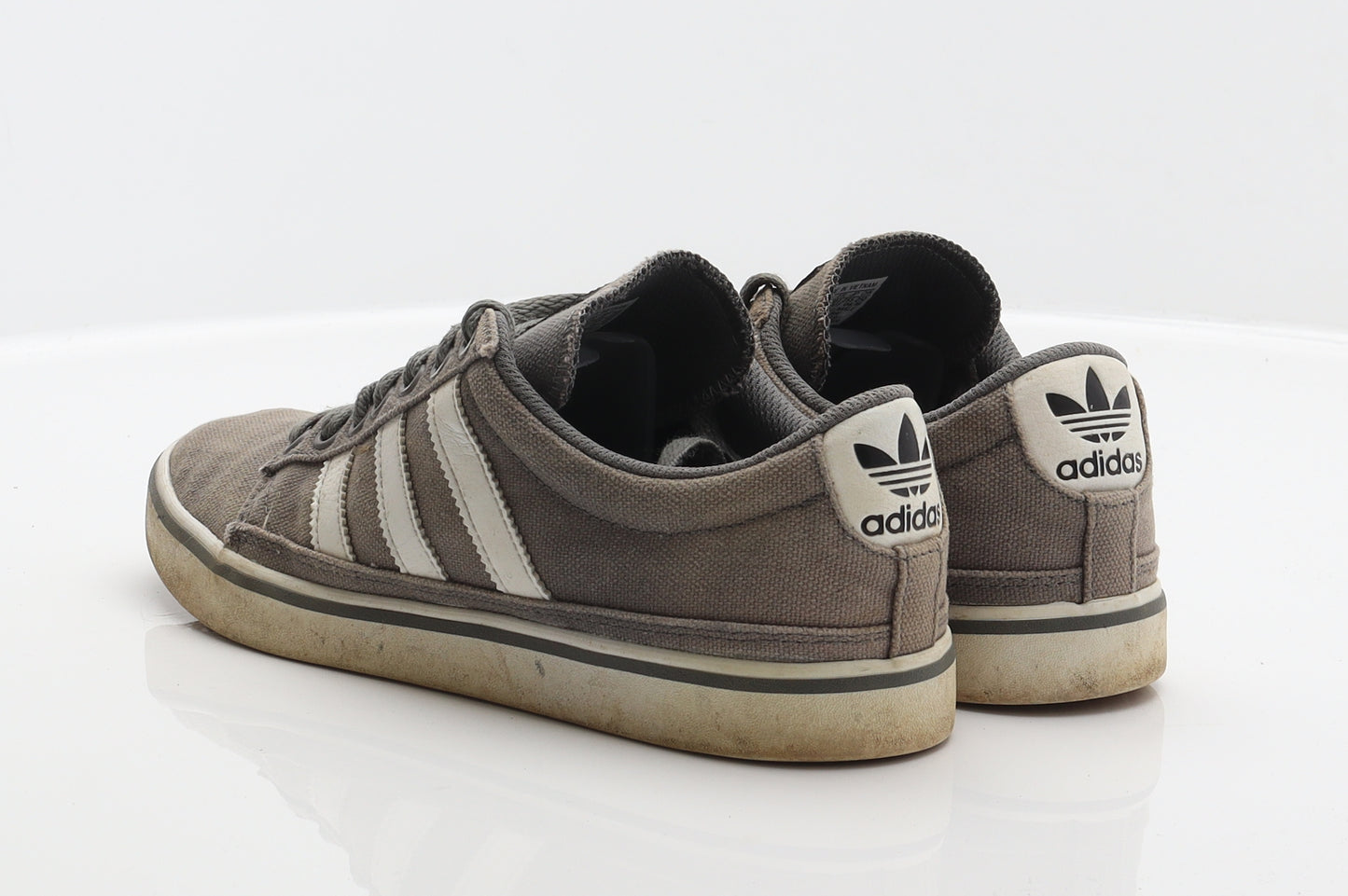 adidas Mens Grey Striped Fabric Trainer UK 7