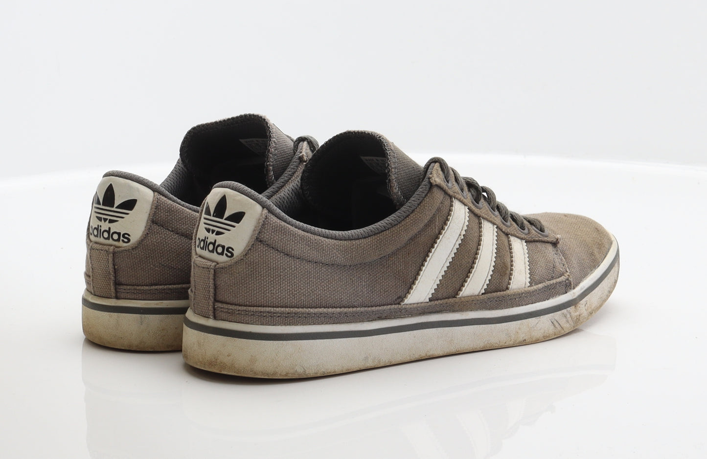 adidas Mens Grey Striped Fabric Trainer UK 7