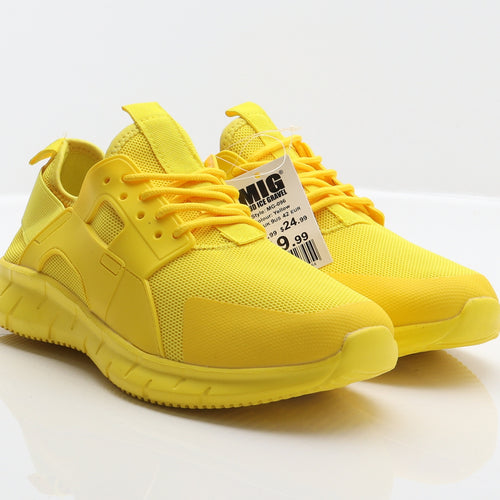 MIG Mud Ice Gravel Mens Yellow Synthetic Trainer UK 7 41