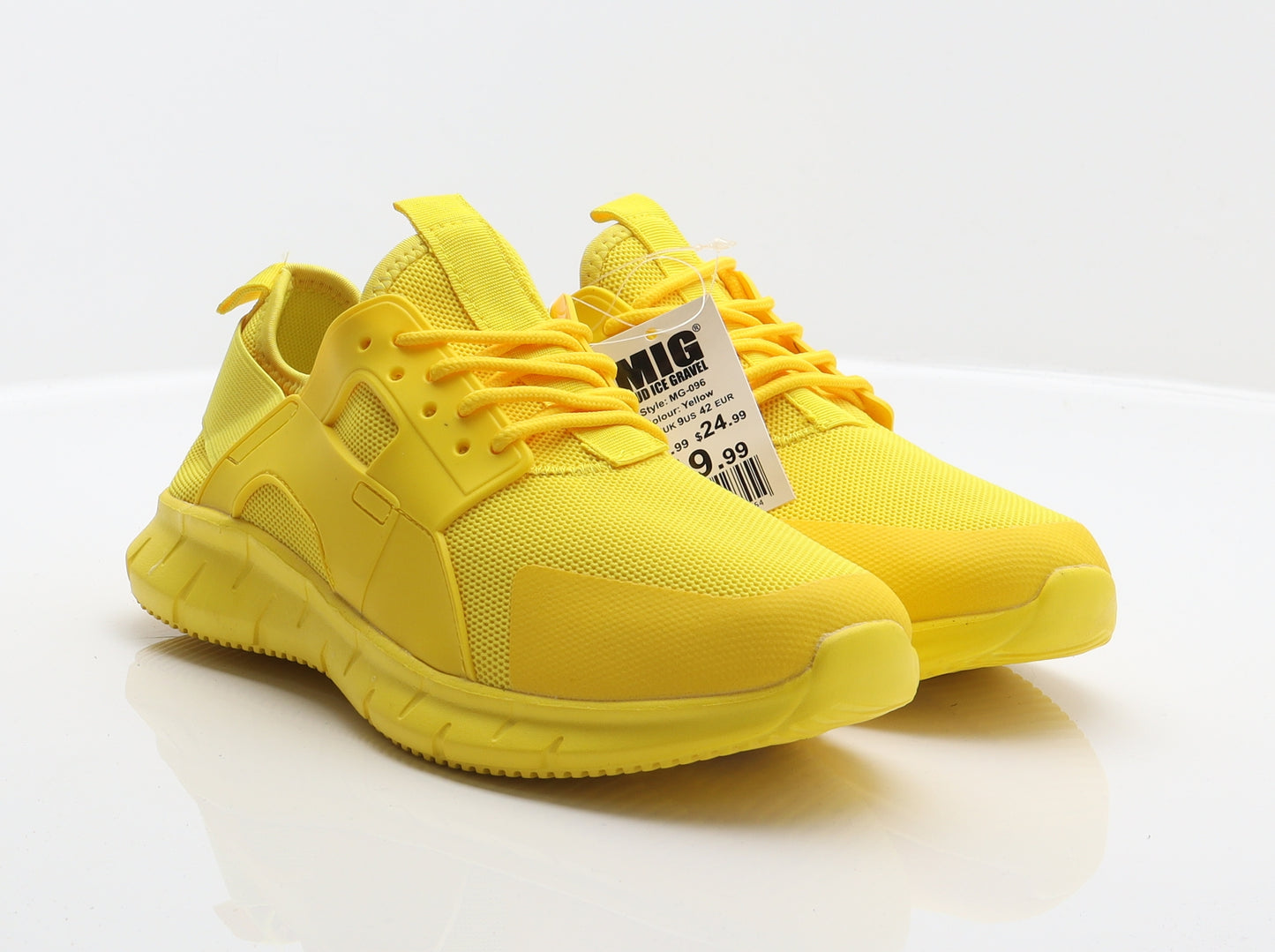 MIG Mud Ice Gravel Mens Yellow Synthetic Trainer UK 7 41