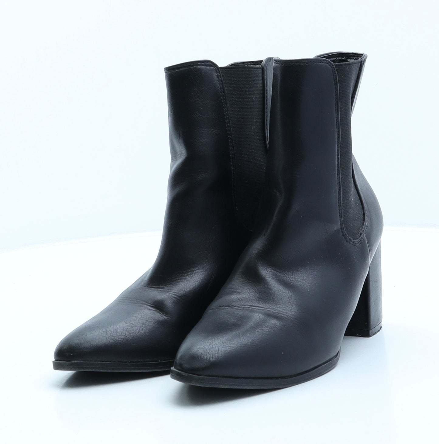 ISLAND Womens Black Leather Chelsea Boot UK 5