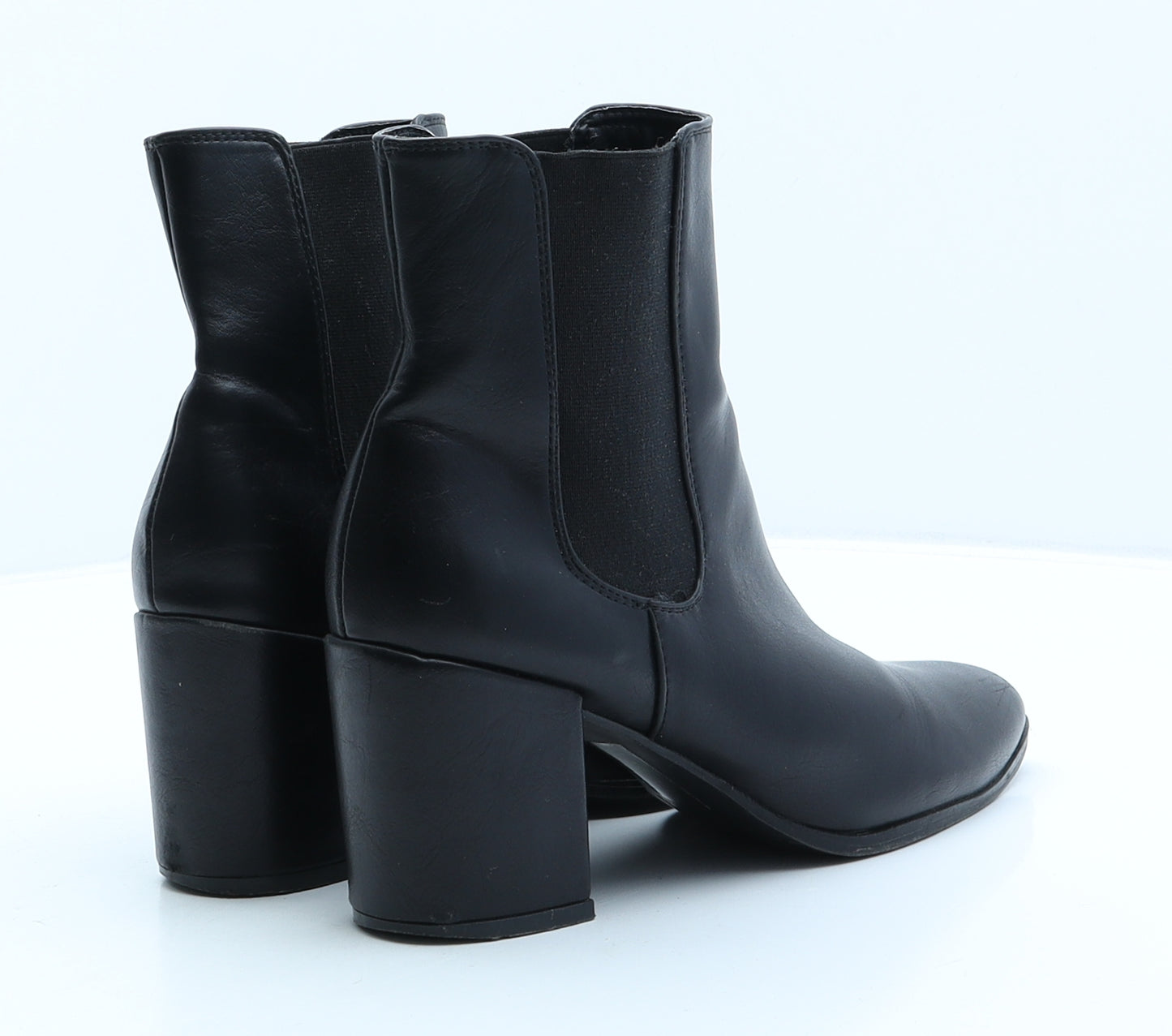 ISLAND Womens Black Leather Chelsea Boot UK 5