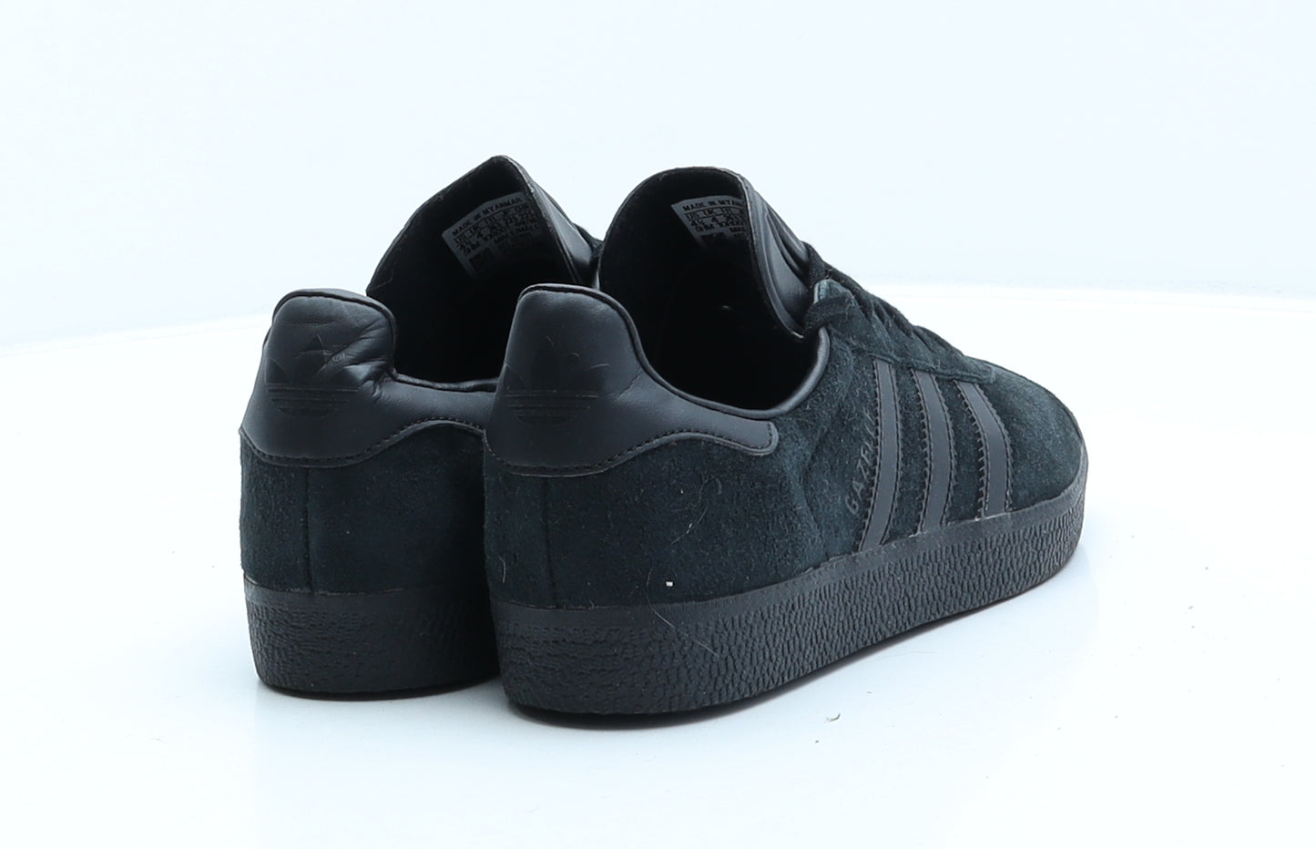 adidas Womens Black Striped Suede Trainer UK 4 36.5