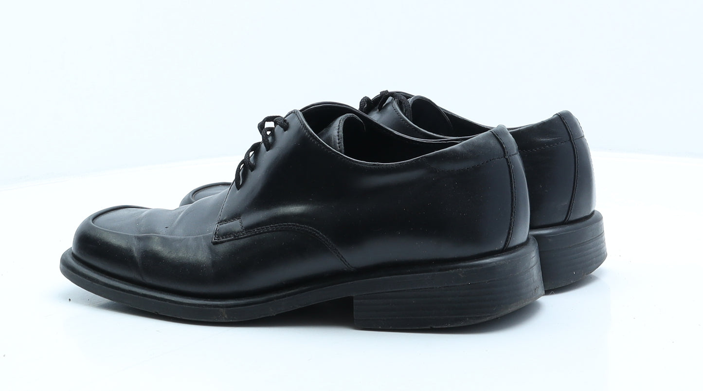 Ikon Mens Black Leather Oxford Casual UK 10 44