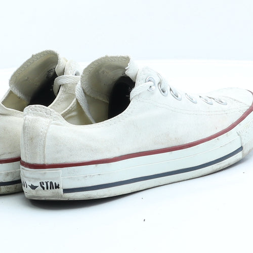 Converse Womens White Fabric Trainer UK 6 39