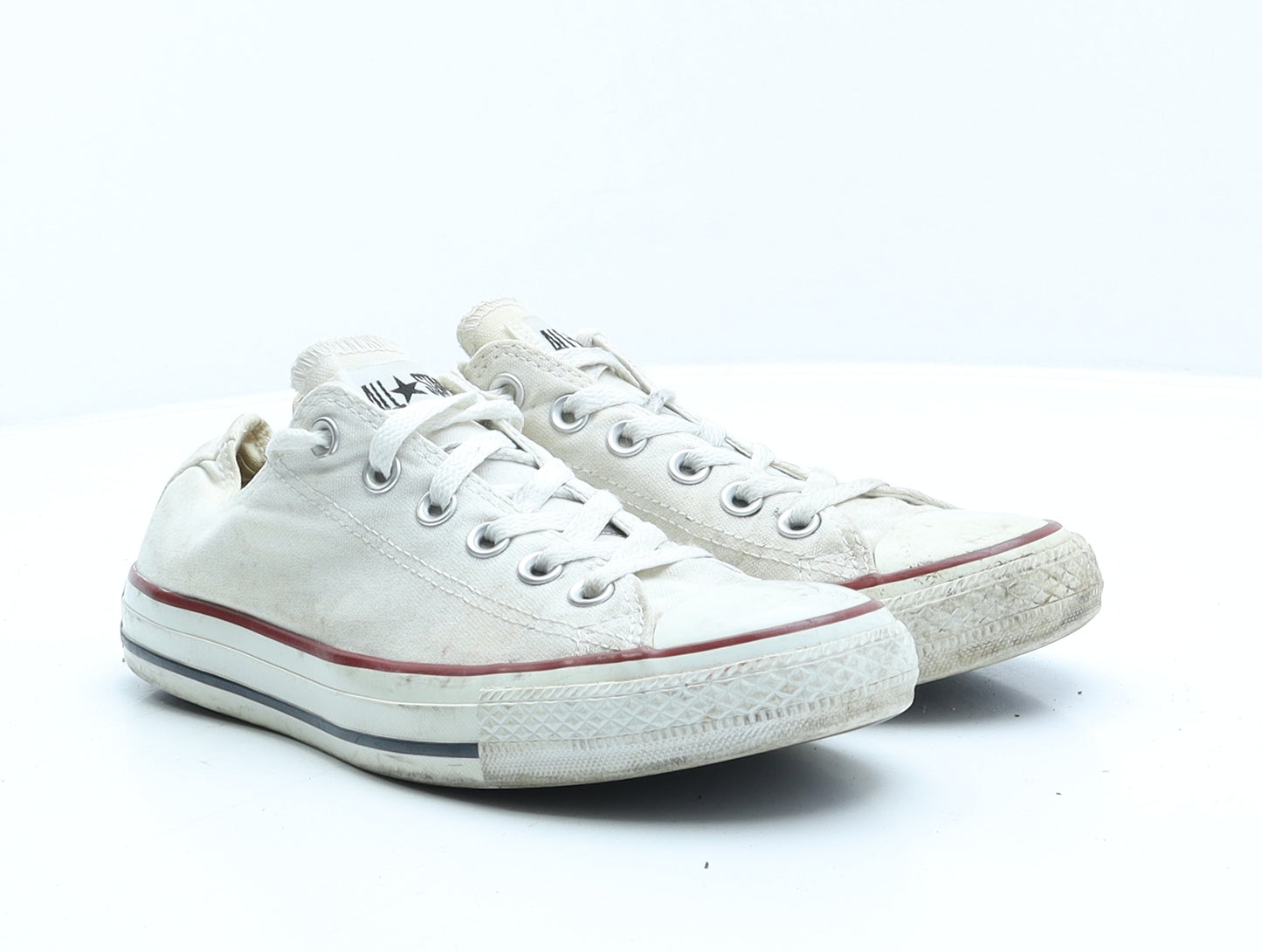 Converse Womens White Fabric Trainer UK 6 39