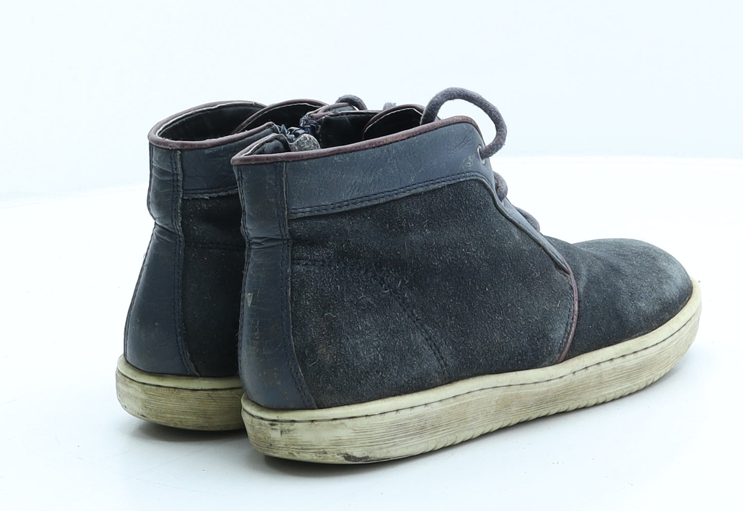 Marks and Spencer Boys Blue Suede Desert Boot UK 2 34