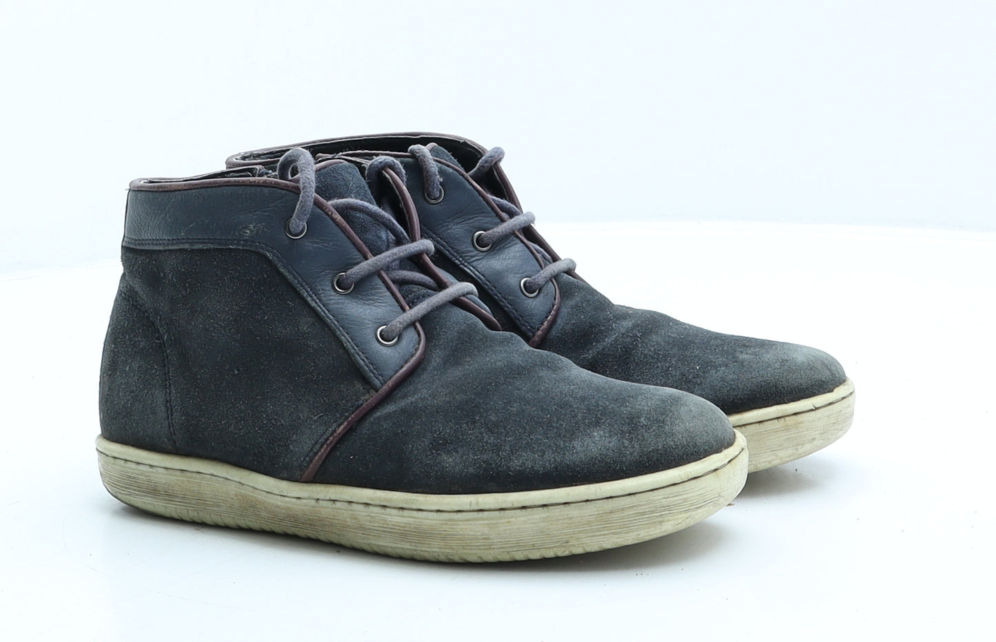 Marks and Spencer Boys Blue Suede Desert Boot UK 2 34