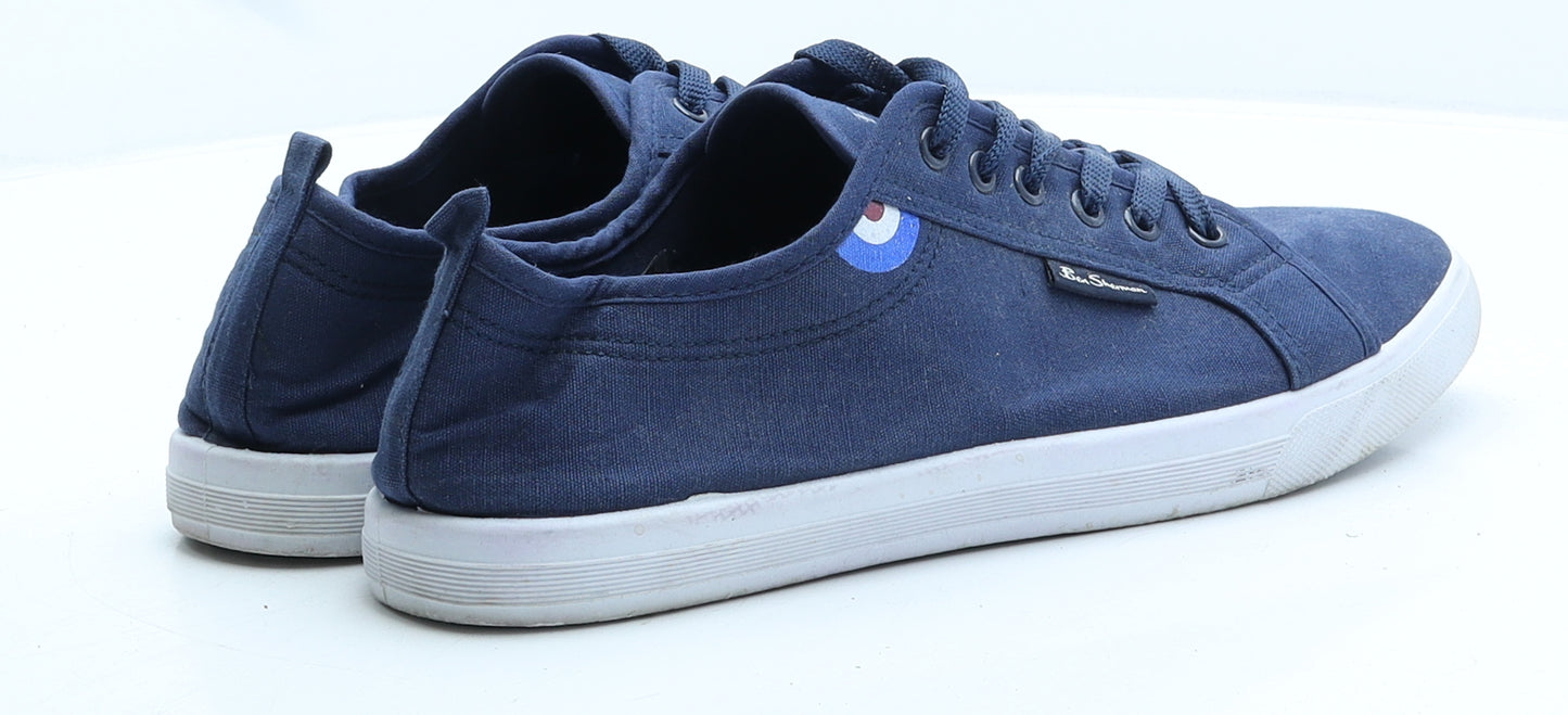 Ben Sherman Mens Blue Fabric Trainer Casual UK 11 45