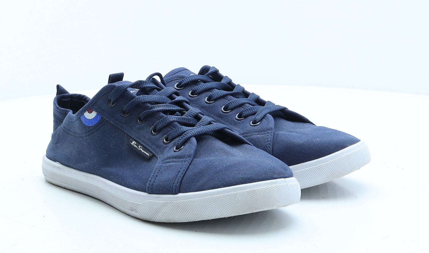 Ben Sherman Mens Blue Fabric Trainer Casual UK 11 45