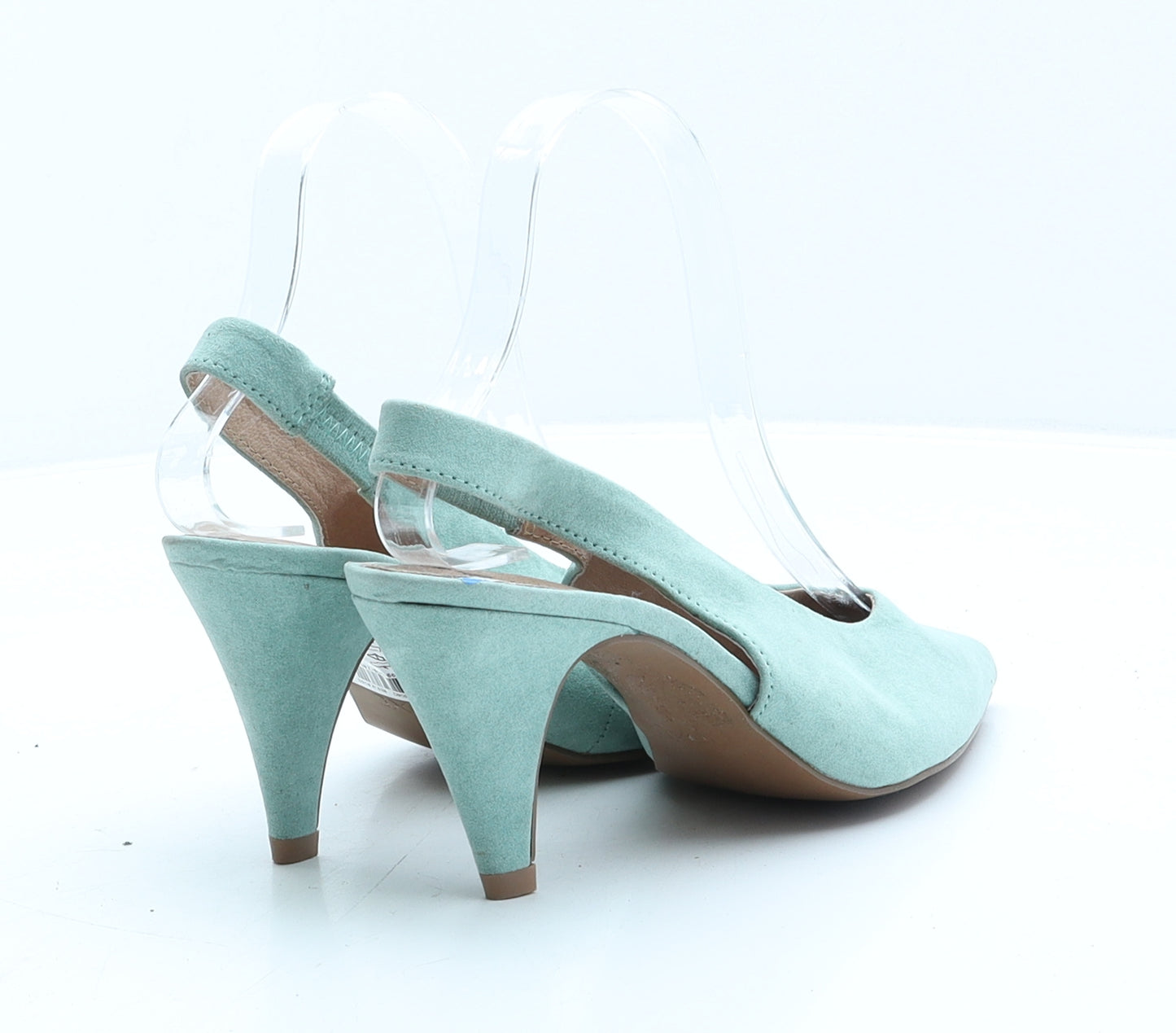 NEXT Womens Green Suede Slingback Heel UK 4 37