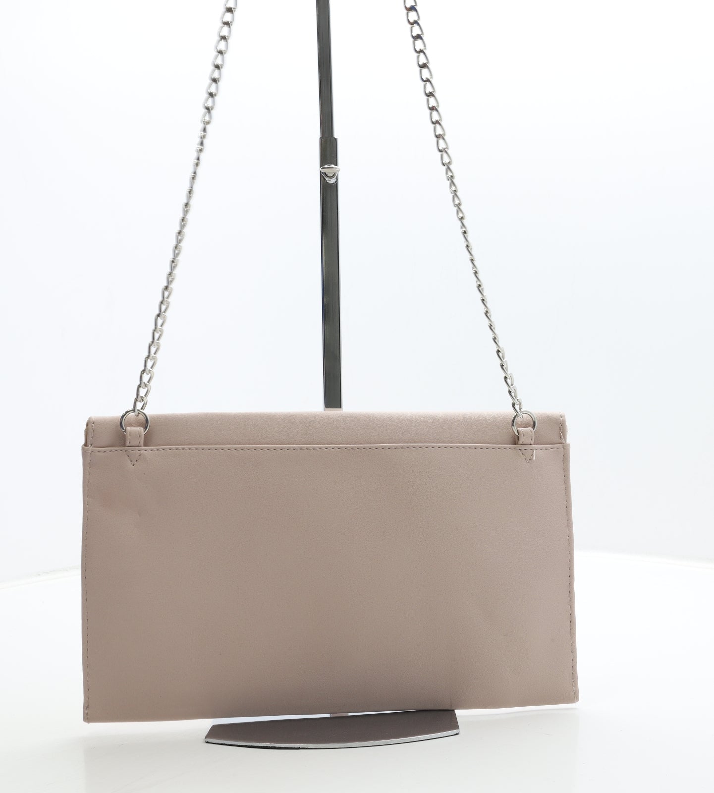 New Look Womens Pink Floral Polyester Crossbody Size Medium