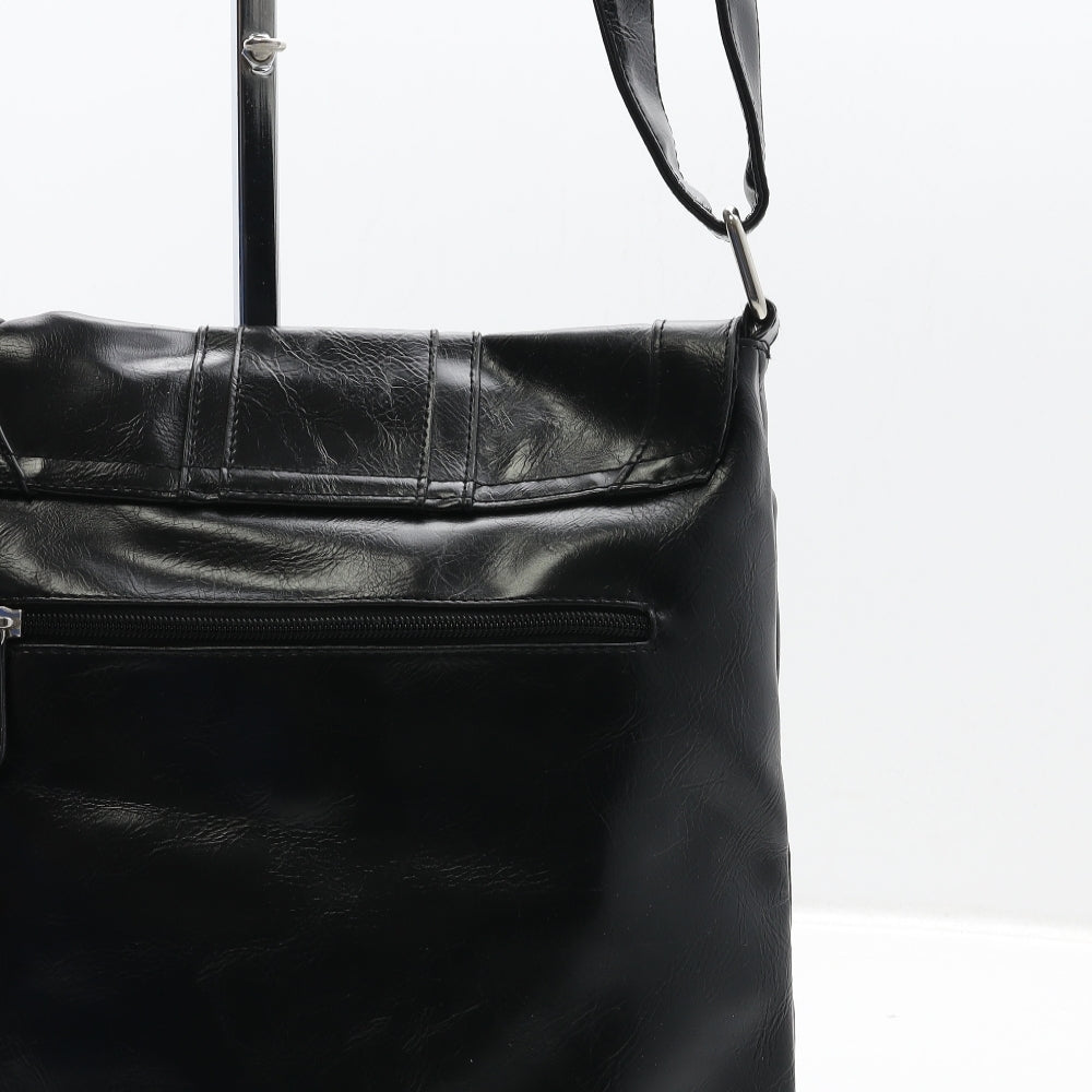NEXT Womens Black Leather Crossbody Size Medium