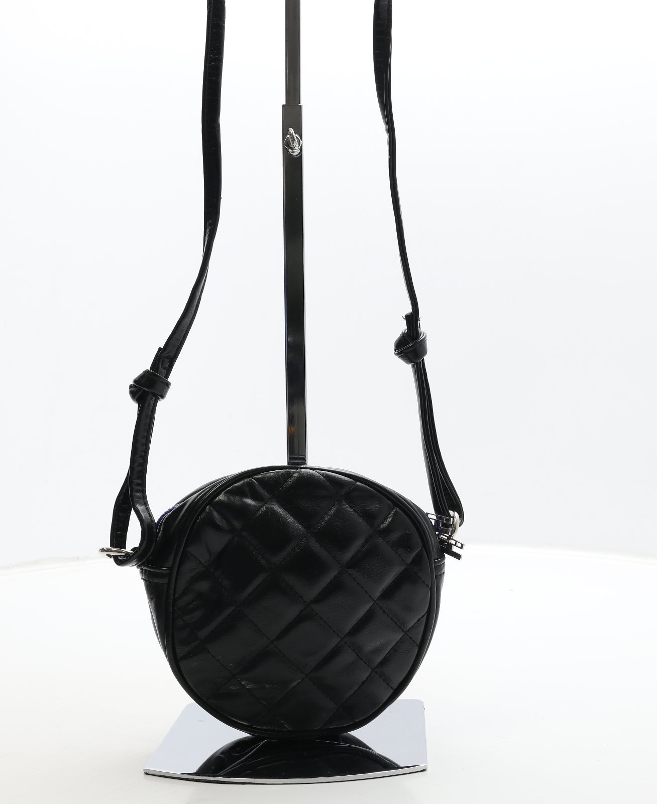 Debenhams By Henry Holland Womens Black Leather Shoulder Bag Size Small