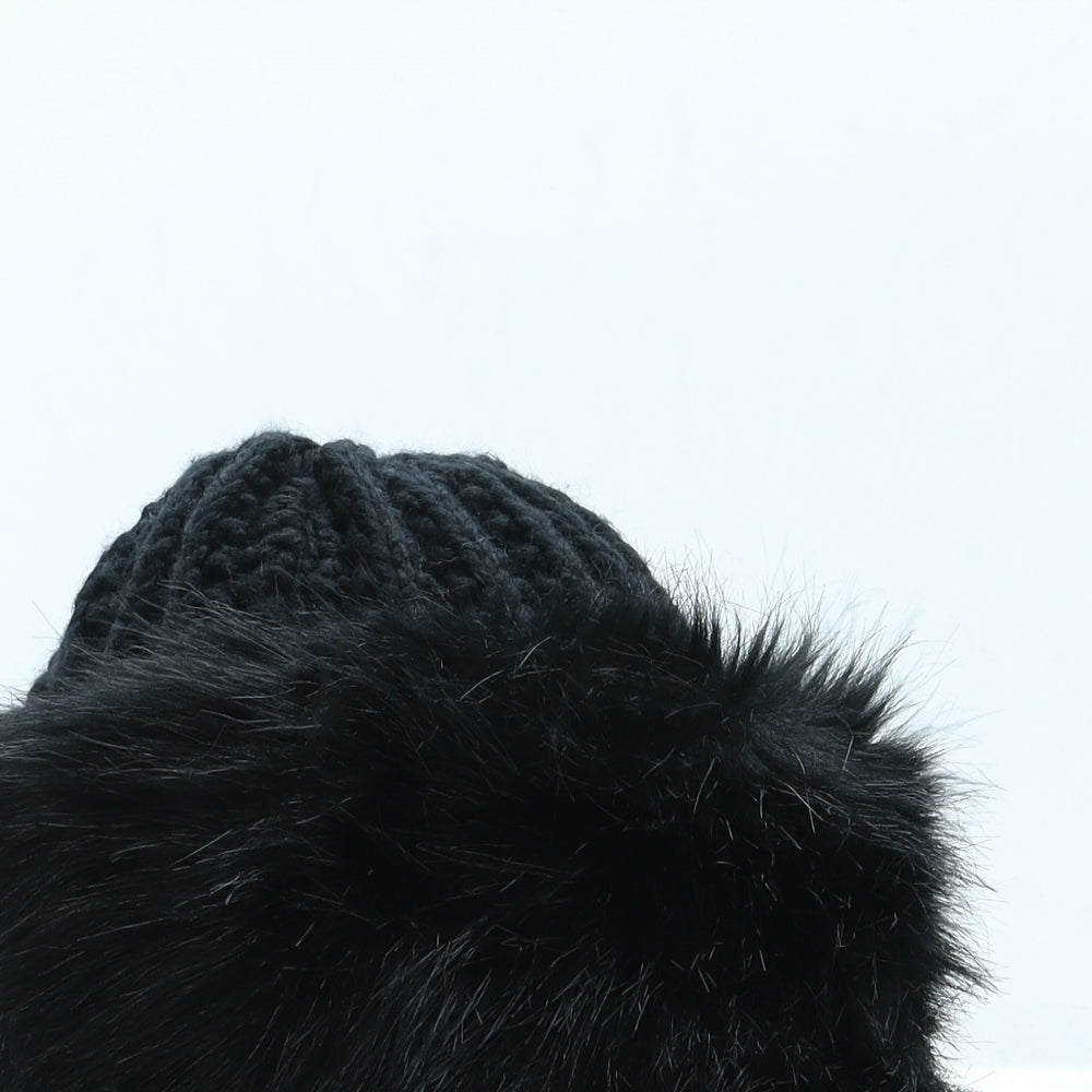 Marks and Spencer Womens Black Acrylic Beanie One Size