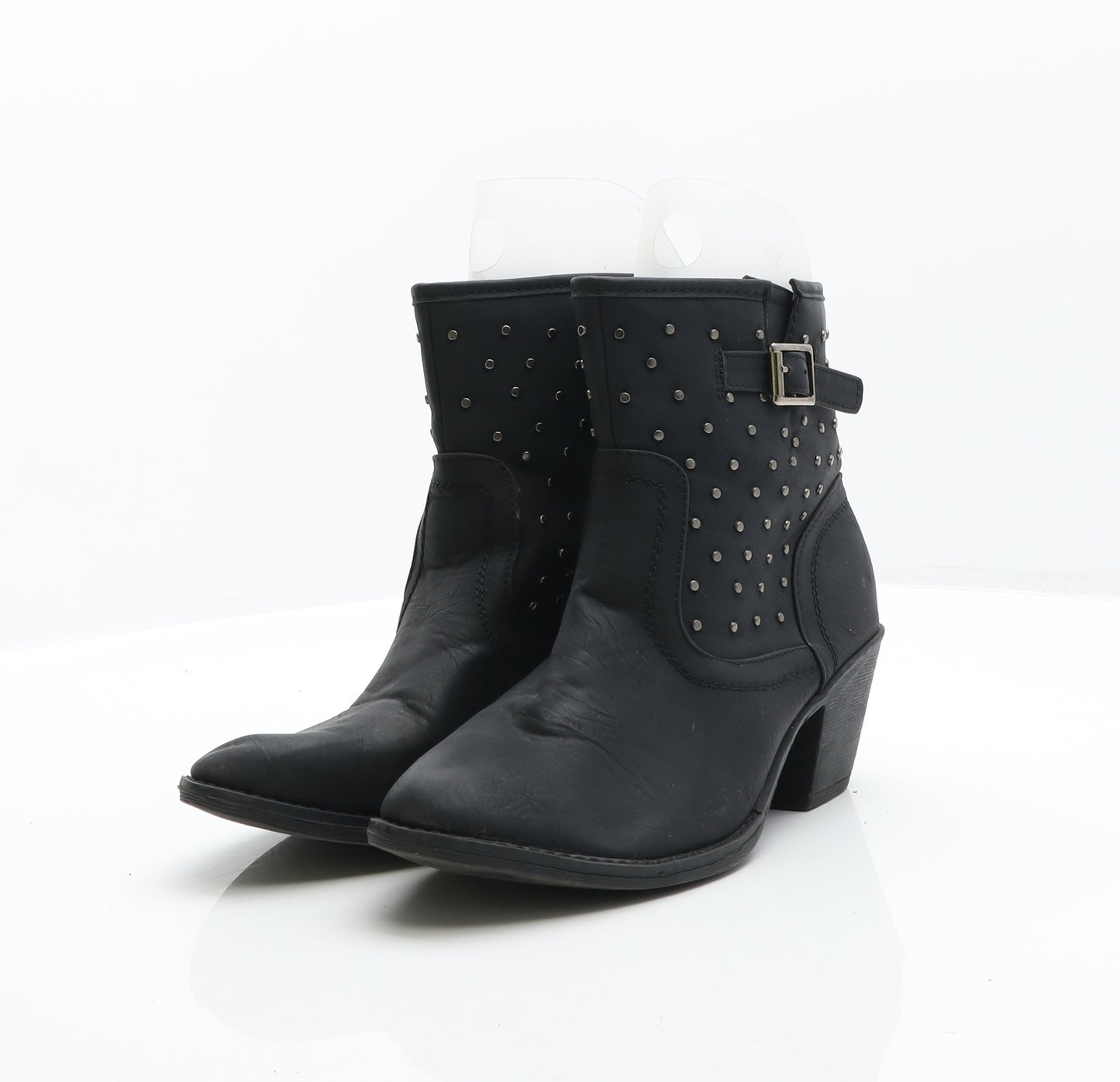 Elizabeth Kelton Womens Black Leather Cowboy Boot UK 7