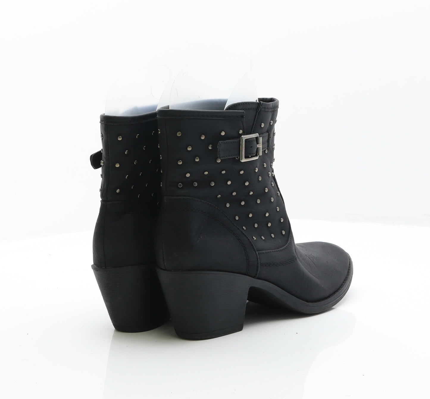 Elizabeth Kelton Womens Black Leather Cowboy Boot UK 7