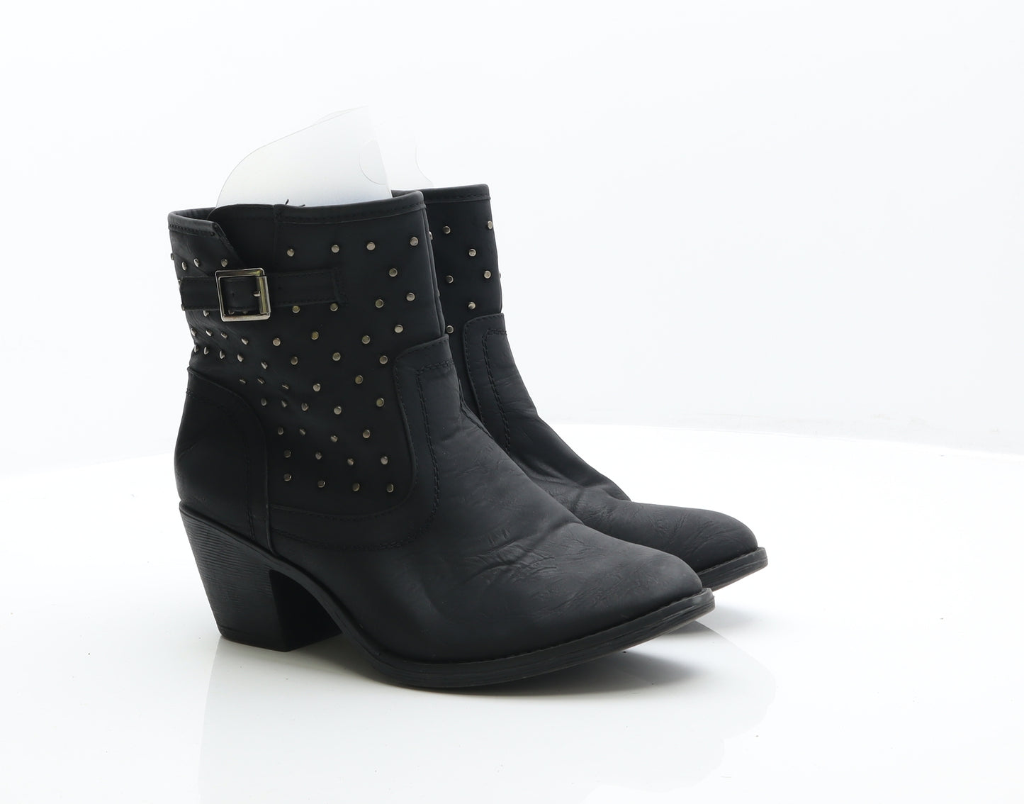 Elizabeth Kelton Womens Black Leather Cowboy Boot UK 7