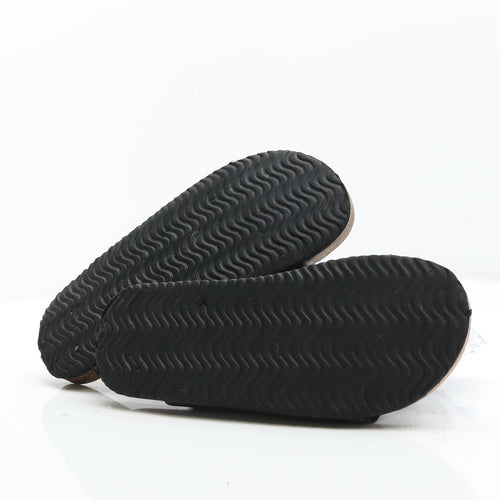 Primark Mens Black Leather Slider Sandal UK 8 42