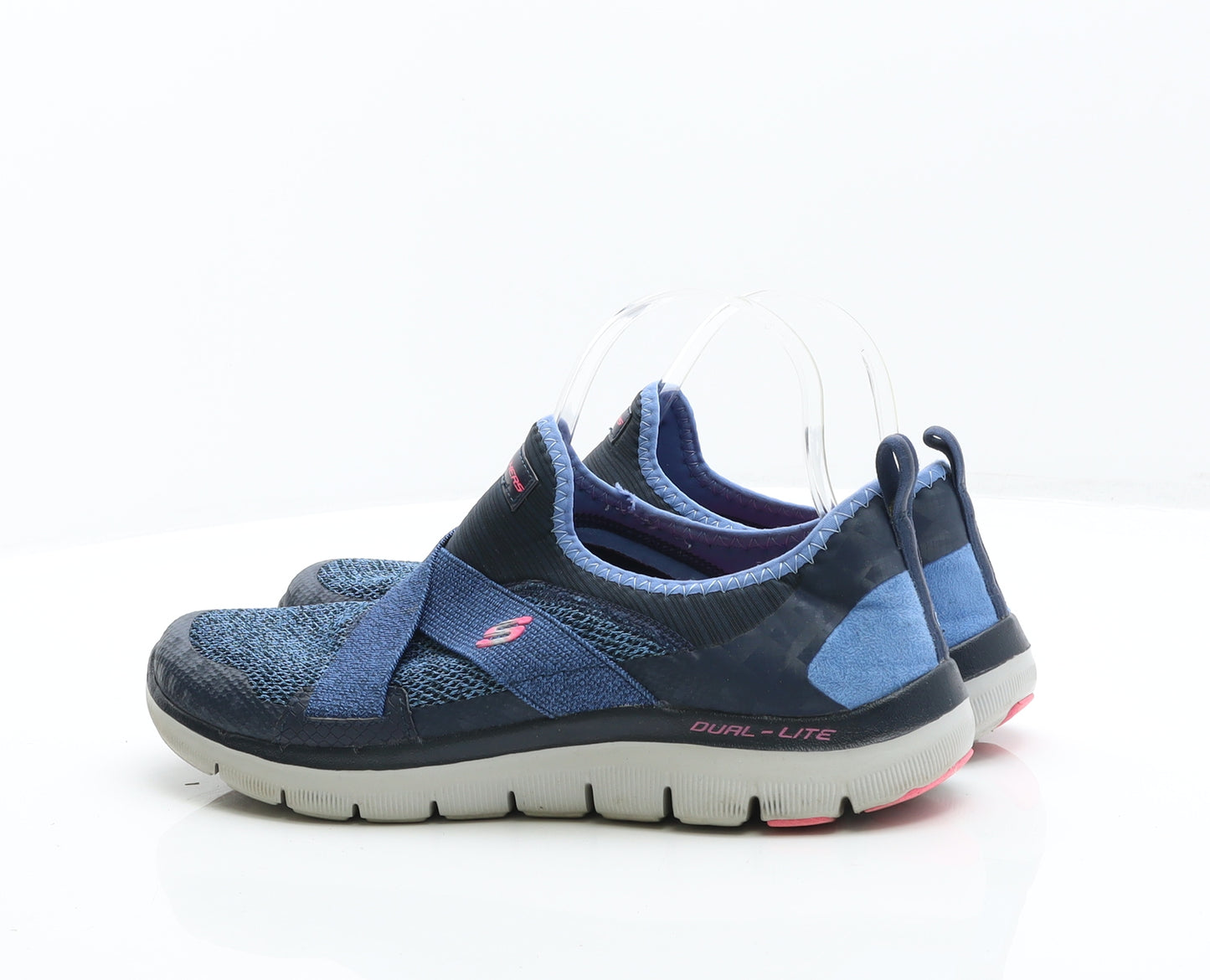 Sketchers Womens Blue Synthetic Trainer UK 7 - Air Cooled